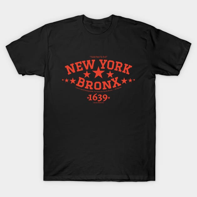 New York Bronx 'Yield to the Evil' Logo Shirt T-Shirt by Boogosh